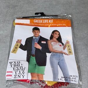 Amscan Greek Life Kit with Red Shot Glass Necklace